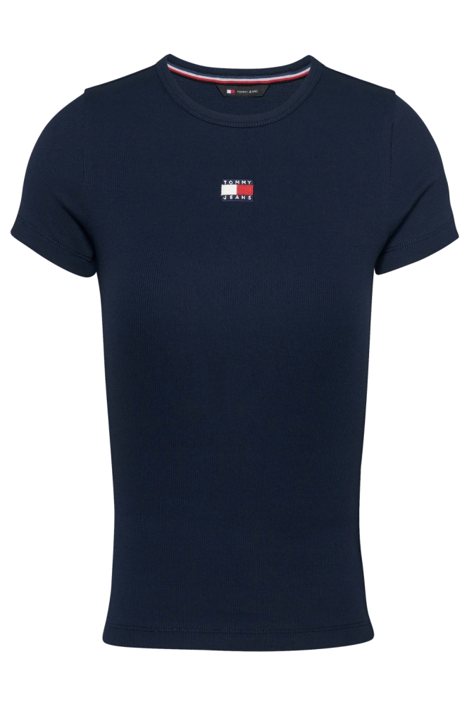 TJW SLIM BADGE RIB T DW0DW17881 C1G DARK NIGHT NAVY